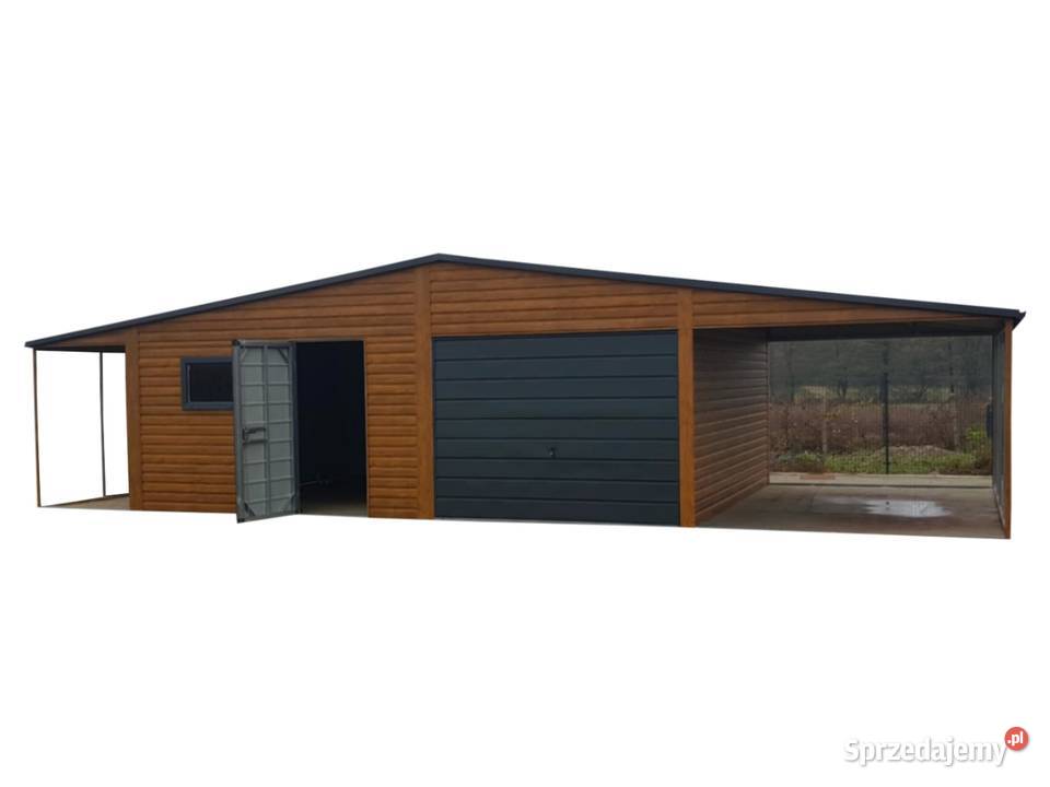 Garaż Blaszany drewnopodobny 10x6 PREMIUM z Sprzedaż Bydgoszcz