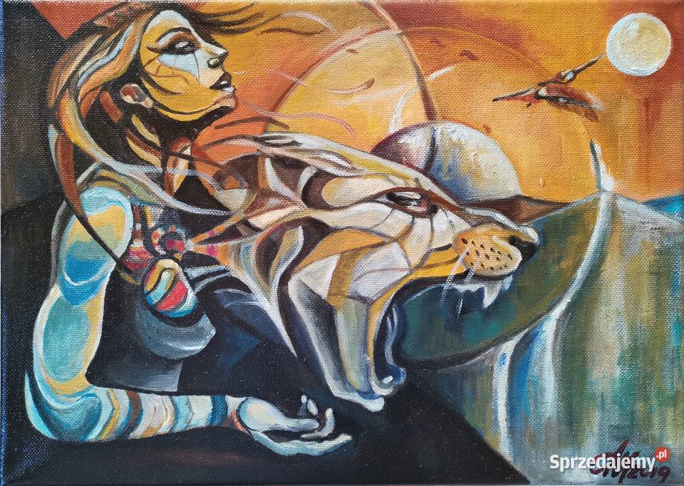 OBRAZ Olej na płótnie Łask sprzedam