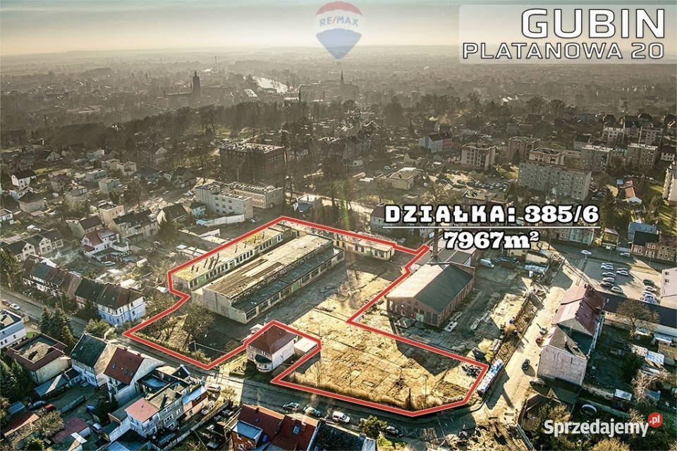 Duża działka w sercu Gubina granicy DE Gubin