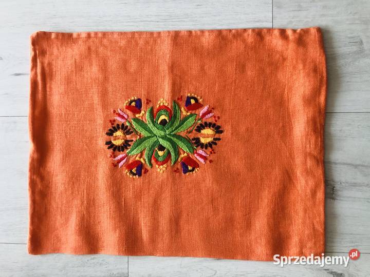 Poszewki na poduszki ręcznie robione PRL Łódź