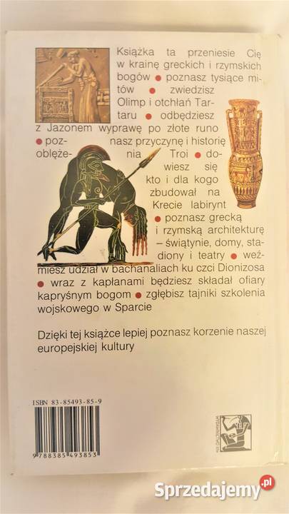 Książka o mitologii Greków i Rzymian twarda