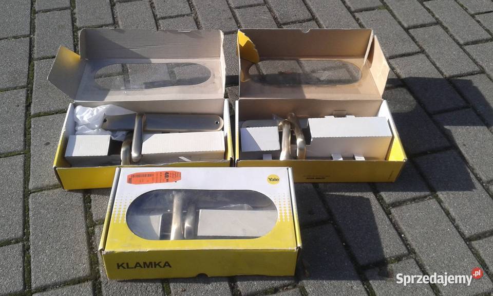 Szyldy do drzwi klamki YALE Monaco nowe 3 Gdynia sprzedam