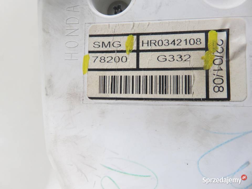 LICZNIK HONDA CIVIC VIII 14 HR0342108 78200G332 Liczniki i zegary