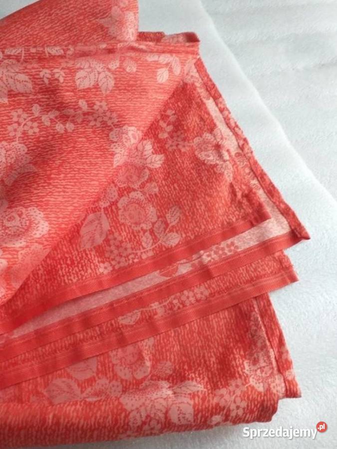 Zasłony 2 odcienie pomarańczowego