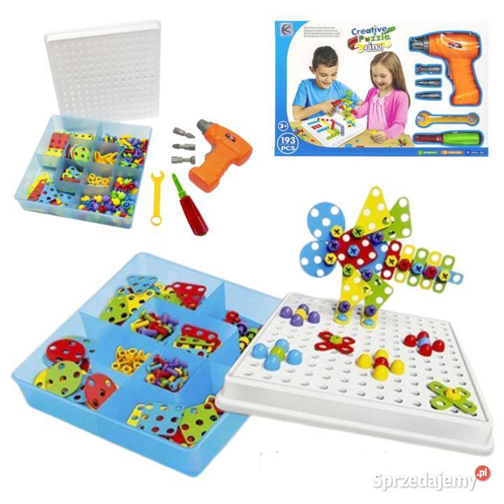 Puzzle konstrukcyjne w pudełku z narzędziami 193 Puzzle Poznań