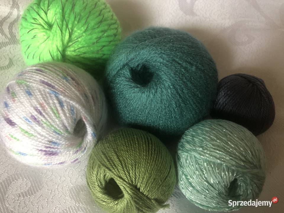 wełna włóczka wyprzedaż resztki waga 120 170
