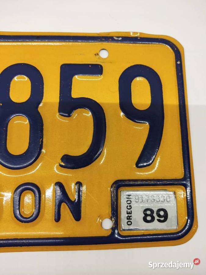 Tablica rejestracyjna USA Oregon Głuchołazy