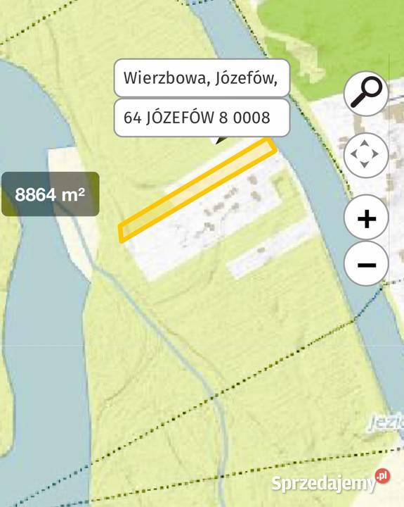 Sprzedam działkę między jeziorem a rzeką Józefów mazowieckie
