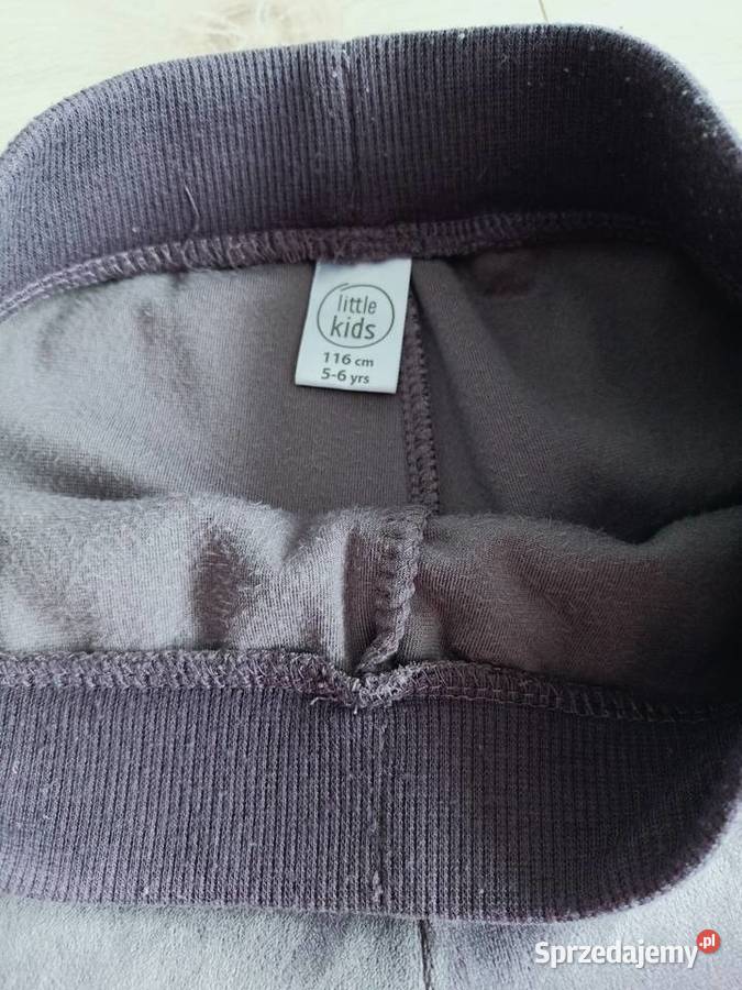 Spodnie dziewczęce dresowe welurowe grafitowe Płock