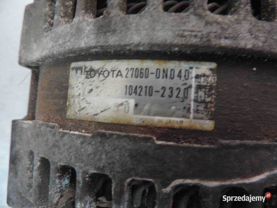 ALTERNATOR TOYOTA YARIS AURIS E15 14D4D Części samochodowe