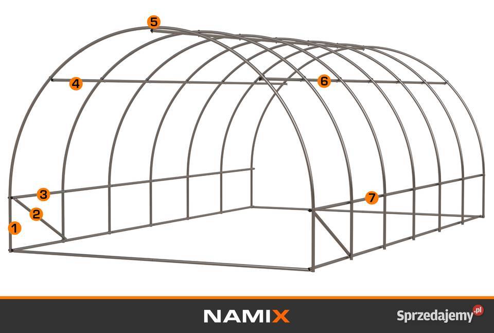 WYPRZEDAŻ Tunel foliowy szklarnia 4x6 m 24m Jabłonna