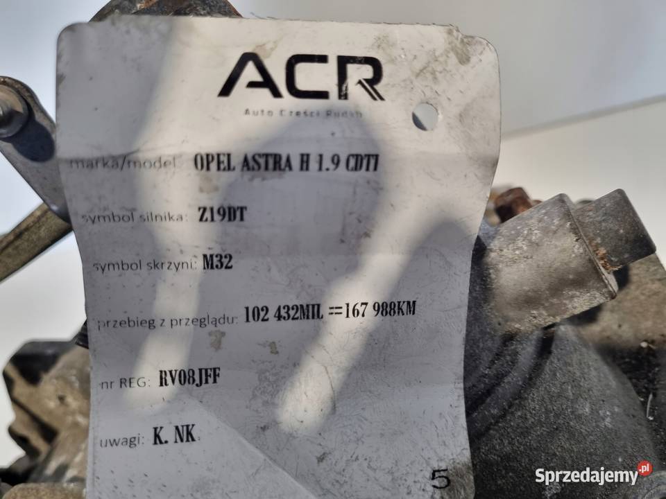SKRZYNIA BIEGÓW Opel Astra H Vectra C 19 CDTI Chełm