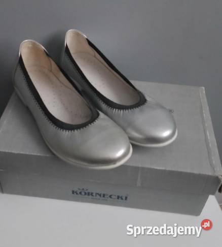 Baleriny srebrne rozmiar 36 69 sprzedam