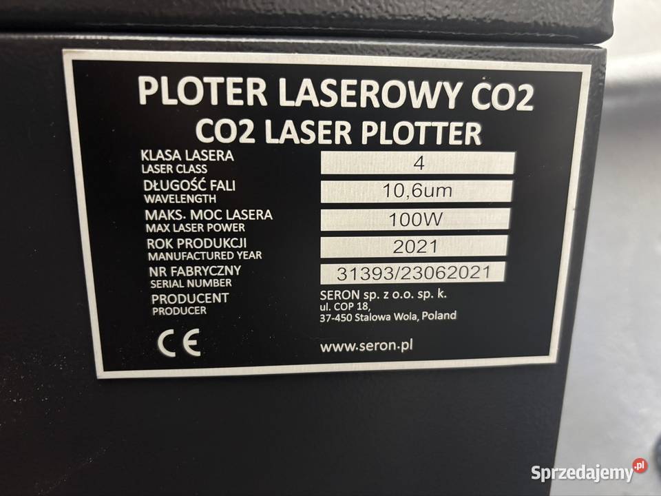 Ploter laserowy Seron SL1612 Nowy Bugaj