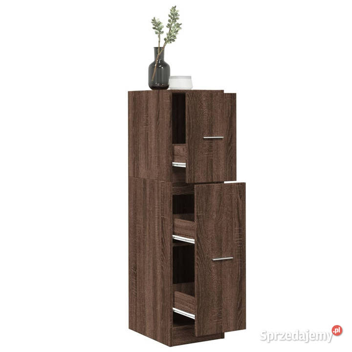 Szafka apteczna brązowy dąb 30x41x118 WM855166