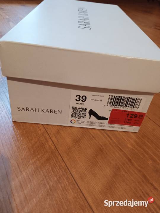 Czółenka skórzane Sarah Karen rozmiar 39 Szczecin sprzedam