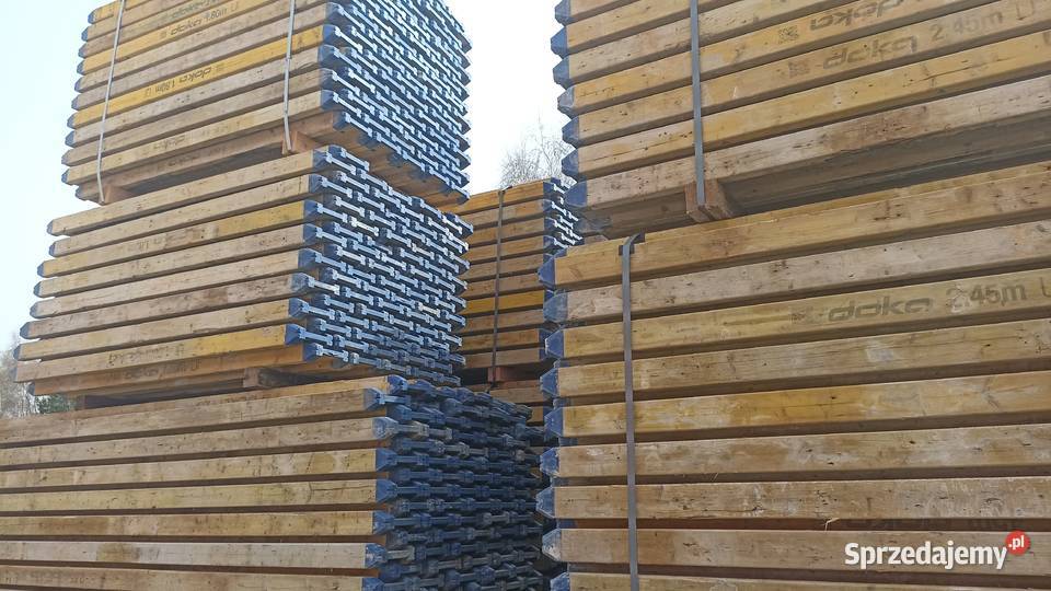 Dźwigary H20 Dźwigar Doka Stemple budowlane Drewno konstrukcyjne
