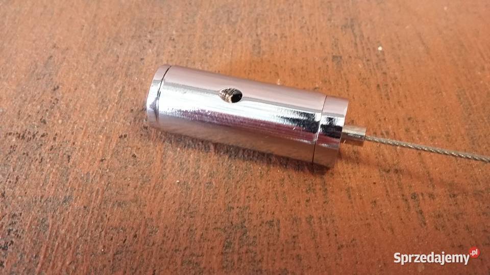 Mocowanie linki stalowej sufitowe to lamp lampy odcienie szarości Warszawa sprzedam