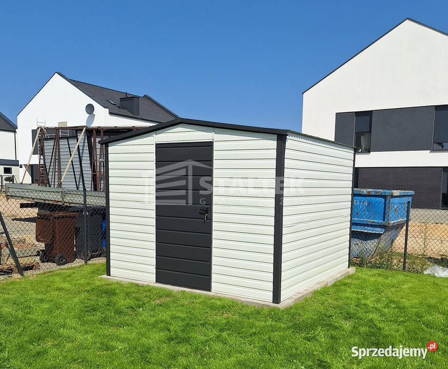 Schowek Domek ogrodowy 3x3m drzwi antracyt biały Domki narzędziowe sprzedam