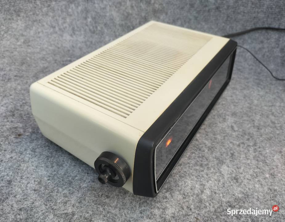 Zegar klapkowy radio BERN unikat vintage biały Leszno