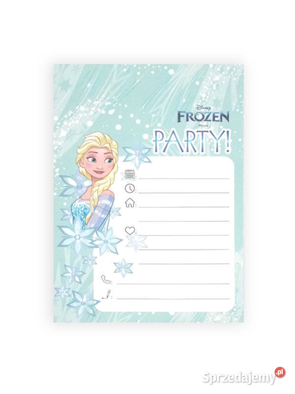 frozen zaproszenia dzieci zaproszenia Łódź sprzedam