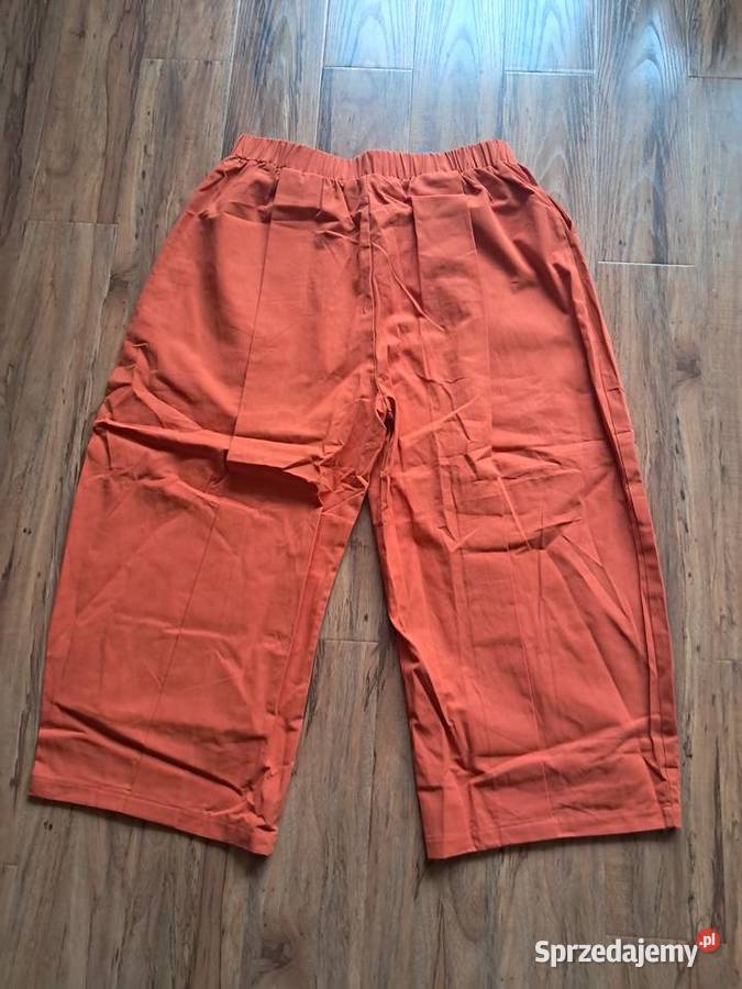 nowe bawełniane pomarańczowe spodnie uoozee Sandomierz