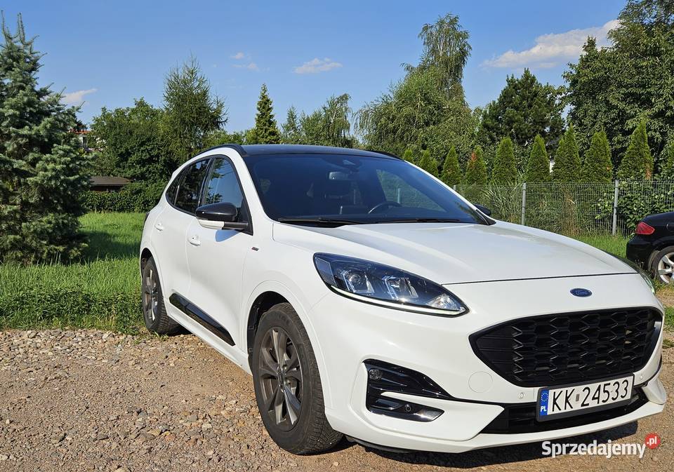 Ford Kuga III ST 15 120 AT Biały SUV 2021 158k Kraków sprzedam