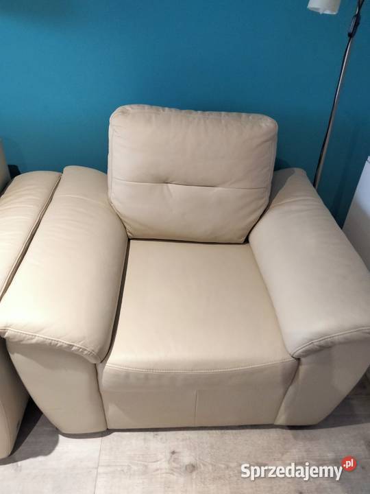 Narożnik skórzany 2 fotele firmy Wajnert w 70cm śląskie Jaworzno