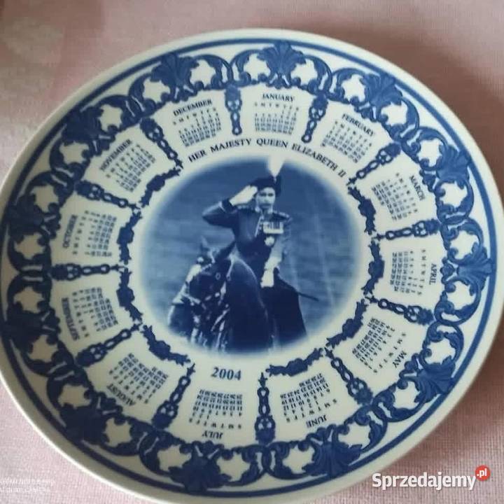 Patera Królowa Elżbieta II Kalendarz 2004r Gdańsk
