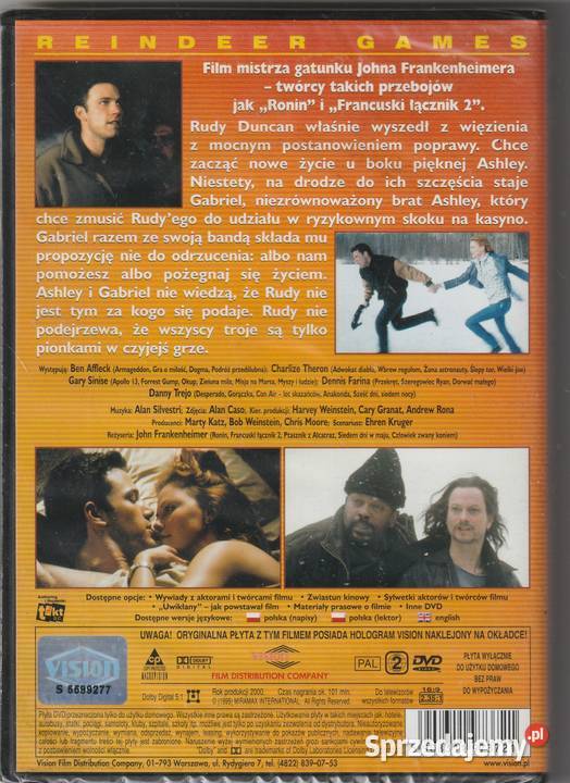 UWIKŁANY BEN AFFLECK CHARLIZE THERONI DVD Pruszków