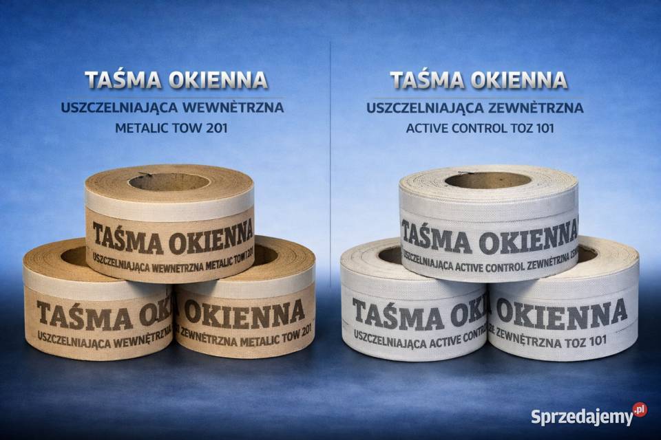 Taśmy okienne szczelny montaż Akcesoria Leszno