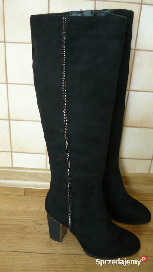 Buty zamszowe kozaki Myszków