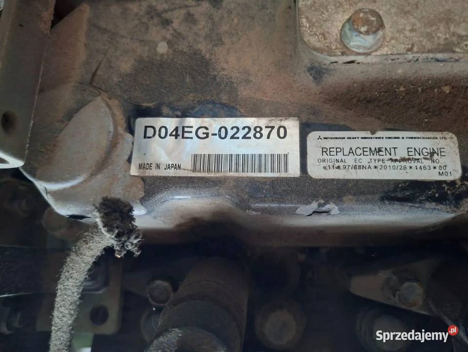 Silnik Engine Mitsubishi D04EG 4Cylindry Tymowa sprzedam