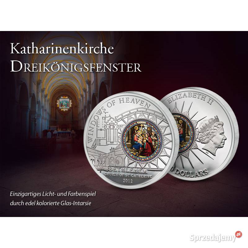 Srebrna Moneta WINDOWS OF HEAVEN St Catherines Warszawa