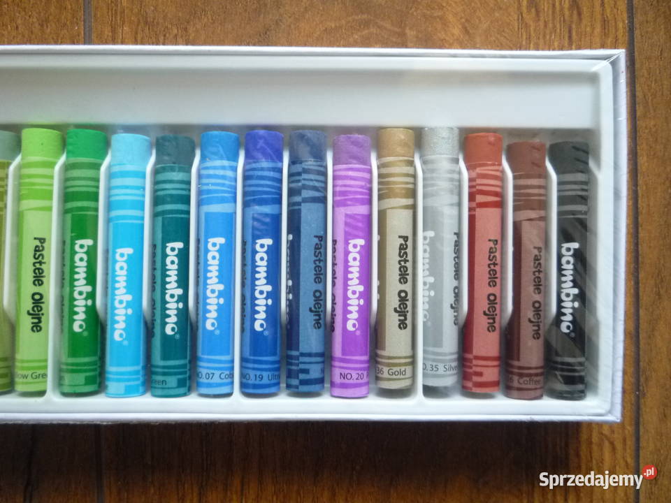 Nowe Bambino 24 kolory Kredki pastelowe Pastele Szczecin