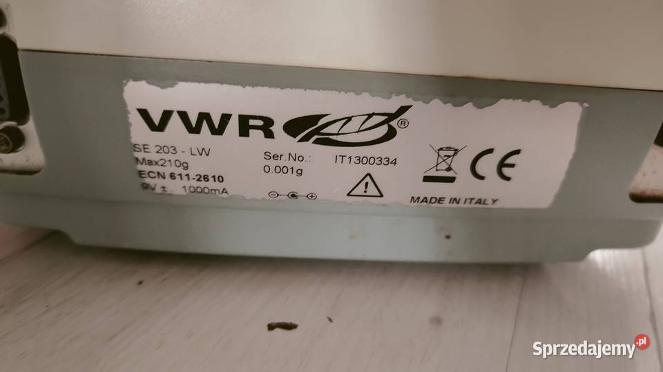 Waga precyzyjna Laboratoryjna VWR Se203Lw 0001g