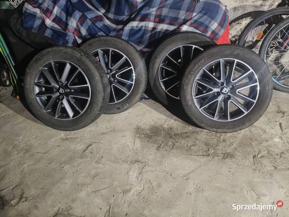 Sprzedam oryginalne felgi z oponami 16 Dacia aluminiowe Samochodowe Czeladź