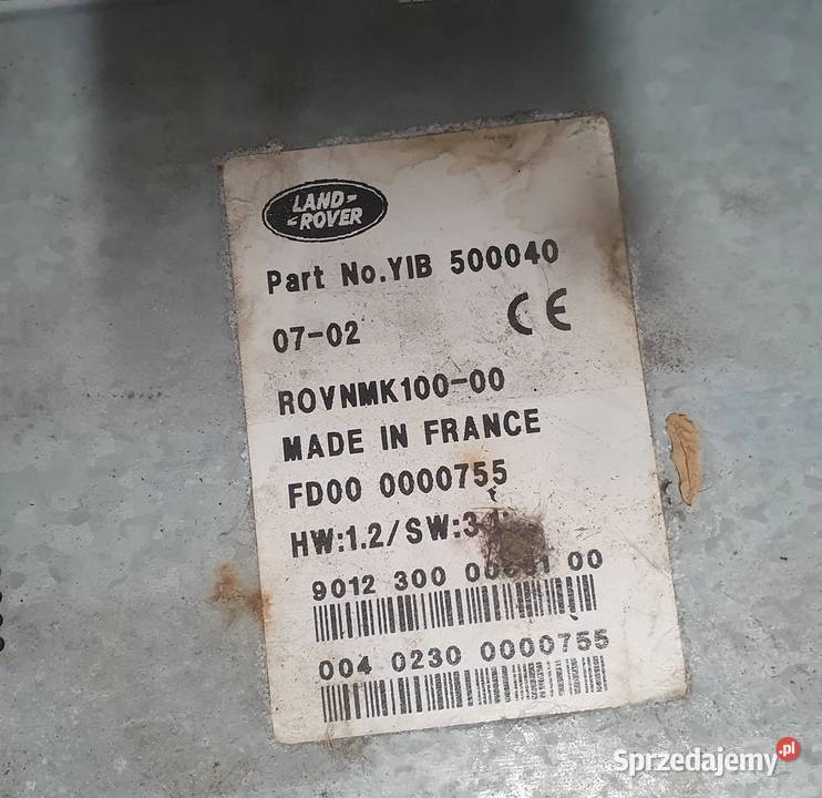 LAND ROVER RANGE ROVER L322 SAT Jednostka główna Pozostałe sprzedam