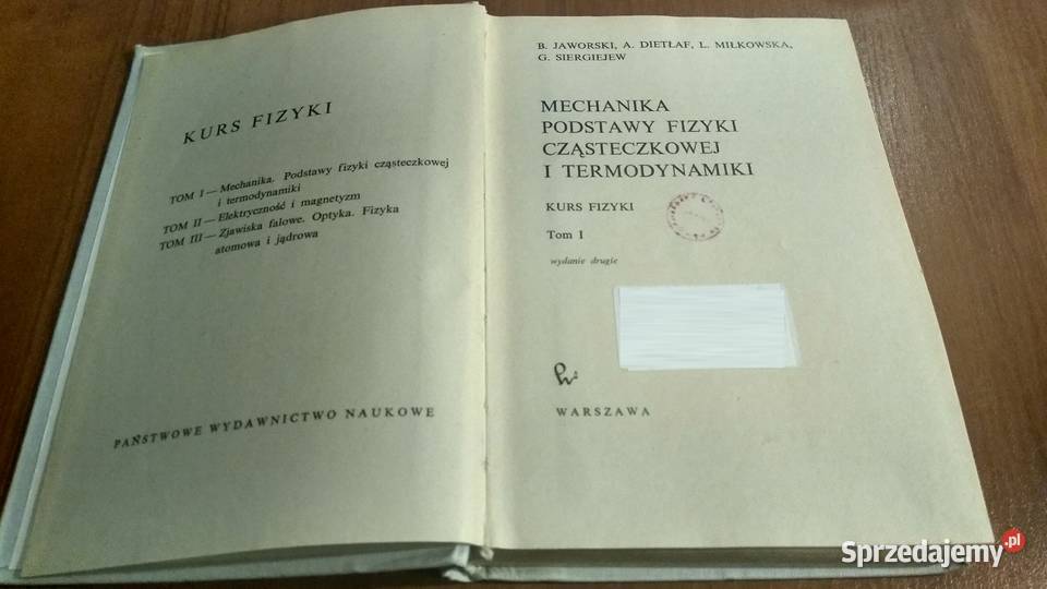 Mechanika podstawy fizyki cząsteczkowej i Gdańsk