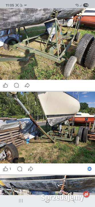 Przyczepa portowa podłodziowa do jachtu wielkopolskie Poznań