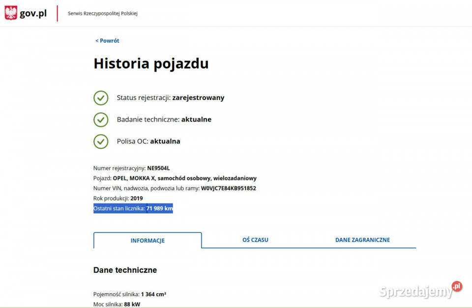 Opel Mokka Benzyna Zarejestrowany Ubezpieczony I benzyna Elbląg