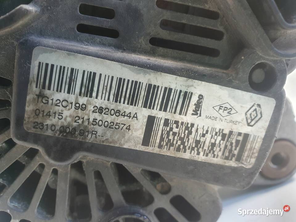 ALTERNATOR Renault Clio IV 09 TCe 231000091R lubelskie Chełm