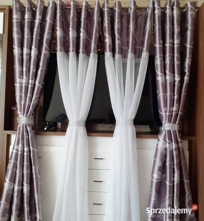 Zasłony z firanami na przelotkach Mława