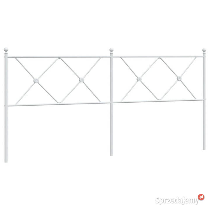 Metalowe wezgłowie białe 180 WM376587 Warszawa