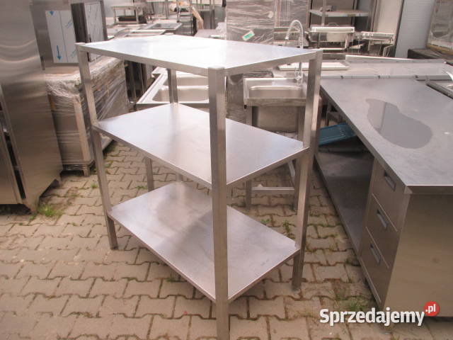 Solidny Regał Gastronomiczny Stal Nierdzewna 3 wielkopolskie Ostrów Wielkopolski sprzedam