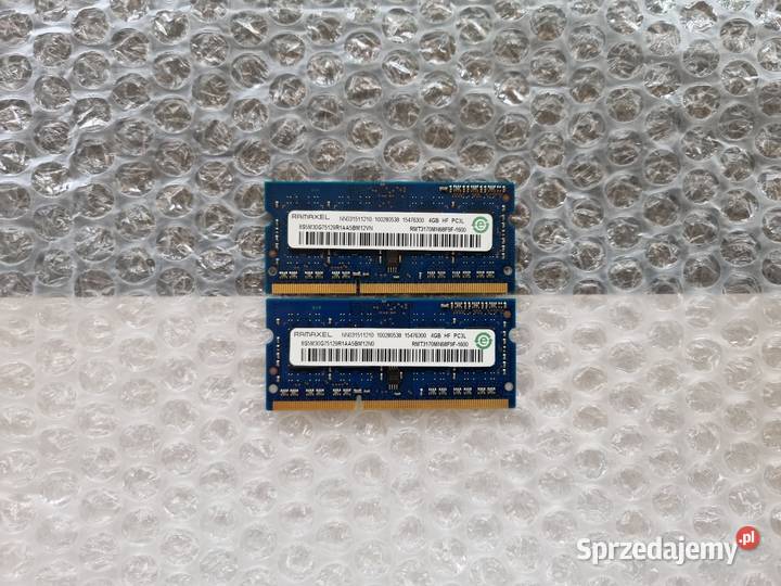 Pamięć RAM Ramaxel 8GB 2x4GB RMT3170MN68F9F1600 DDR3 śląskie Tarnowskie Góry sprzedam