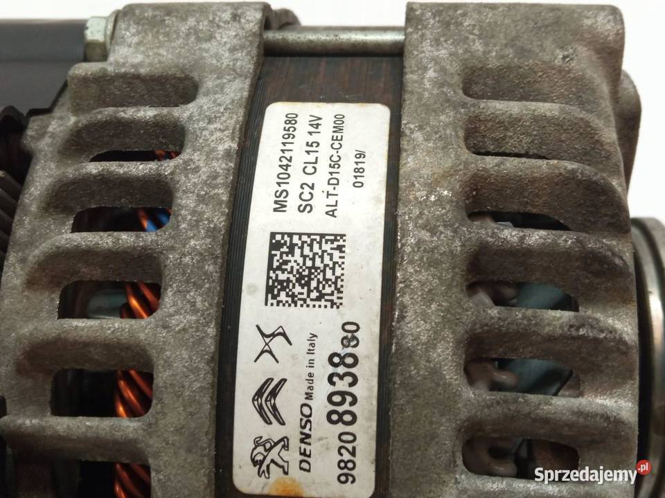 ALTERNATOR 9820893880 15 BLUE HDI Citroen C3 III Rok produkcji 2019