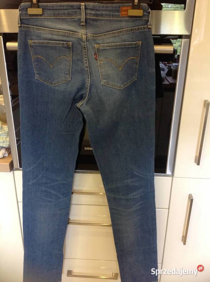 Spodnie Jeans Damskie LEVIS Slight Curve 27 j niebieski Odzież damska