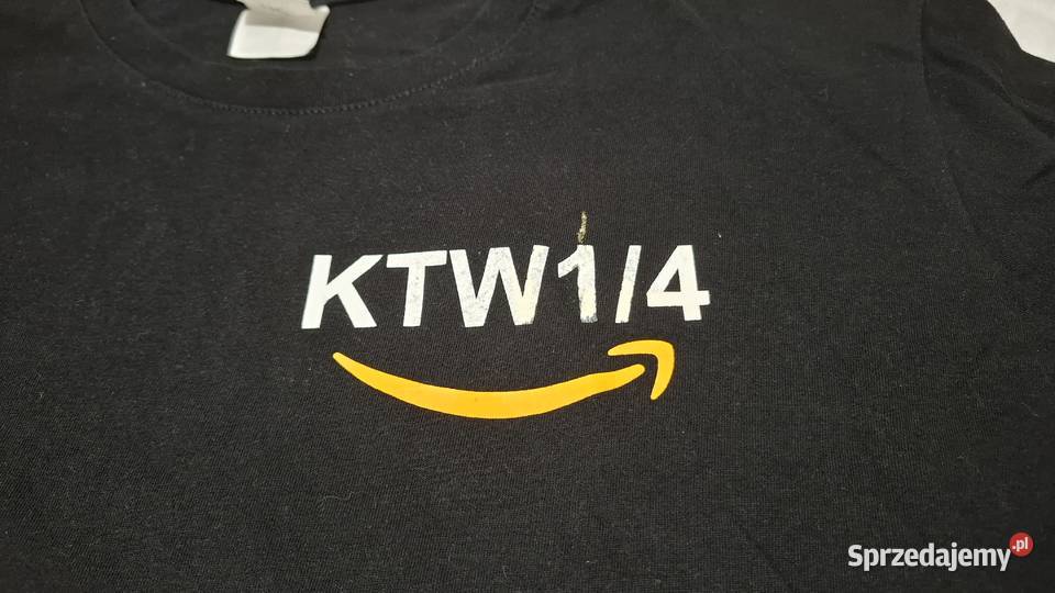 Koszulka krótki rękaw Tshirt czarna Amazon BC Czeladź