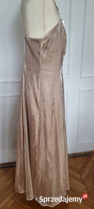 Sprzedam sukienkę z ramiączkami rozmiar 42 żółty/złoty Białystok